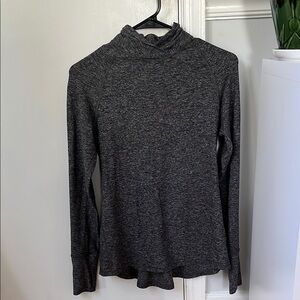 Lululemon Gray Funnel Neck Top